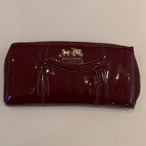 Coach Madison Crimson Cranberry Patent Leather